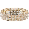 High-end and exquisite foreign trade tray, light luxury, round and high-end feel, key, European golden crystal, Nordic plate decoration Item Picture